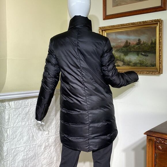 Helmut Lang Asymmetrical Zippered Down Cocoon Coat - Picture 5 of 15